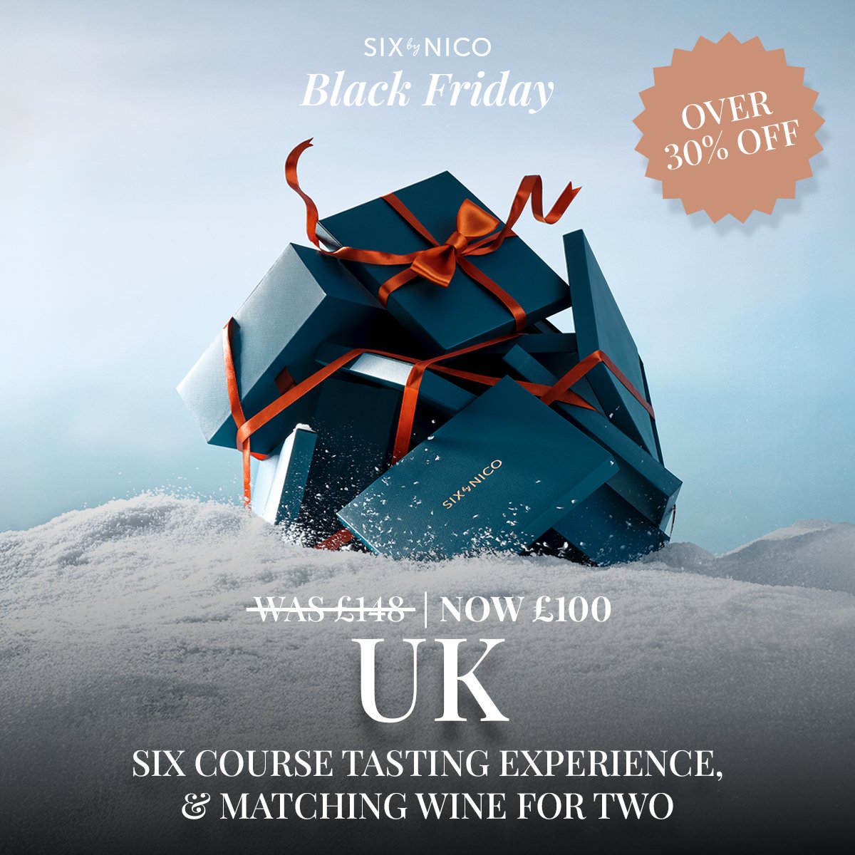 Image of Six Courses & Matching Wine for 2 - UK