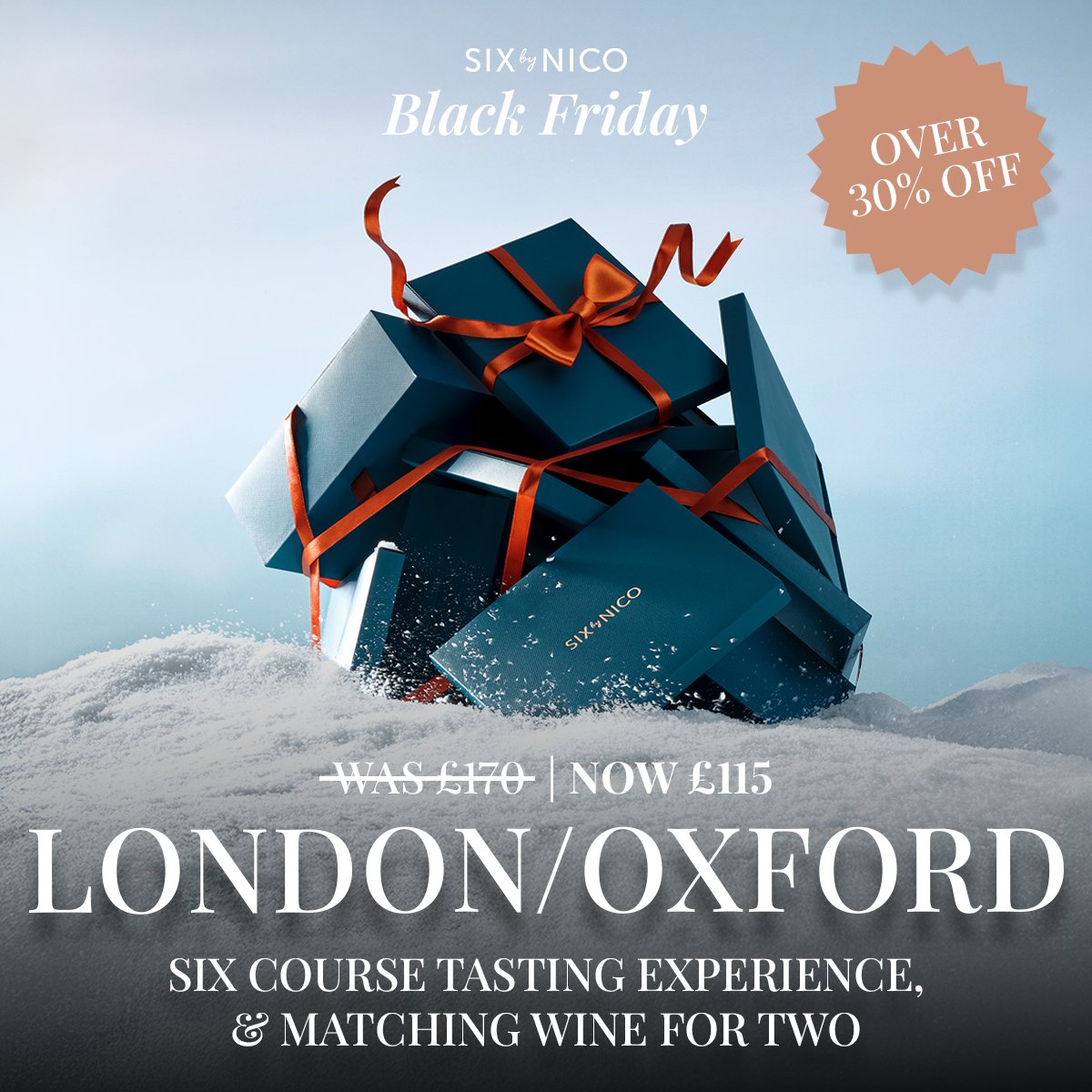 Image of Six Courses & Matching Wine for 2 - LONDON/OXFORD