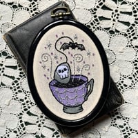 Spooky Cup Of Tea Embroidery