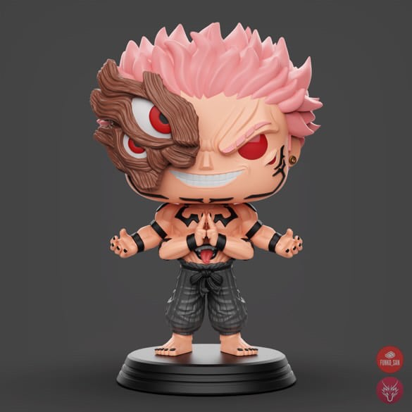 SUKUNA (MANGA) (INDIVIDUAL) JUJUTSU KAISEN CUSTOM FUNKO POP ...