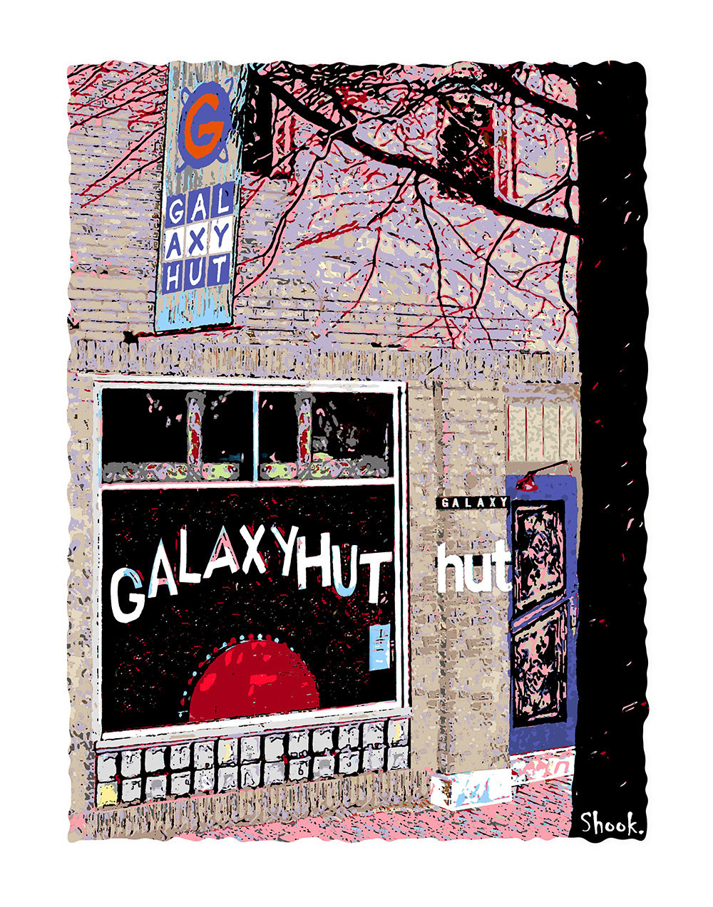 Galaxy Hut DC Art Print (Multi-size options)