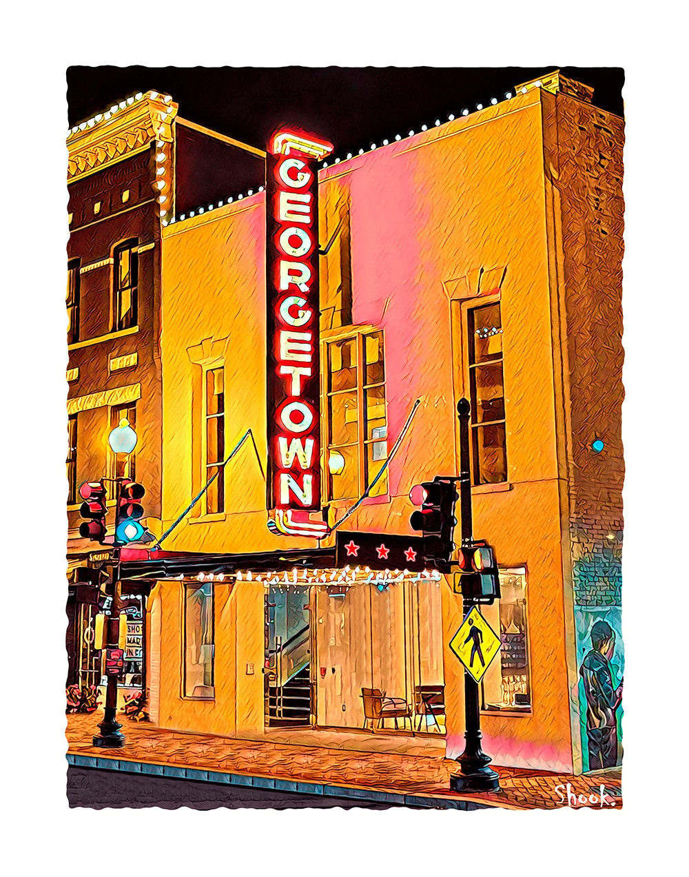 Georgetown Theater DC Art Print (Multi-size options)