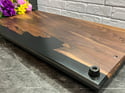 Walnut and Black Epoxy Charcuterie Board