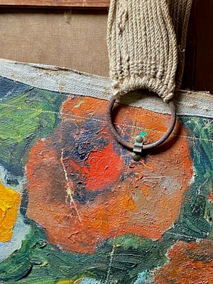 Image of one of a kind painting bag - bloomsbury