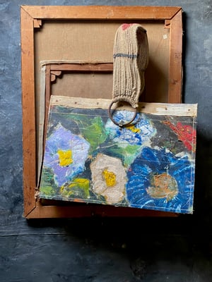 Image of one of a kind painting bag - bloomsbury