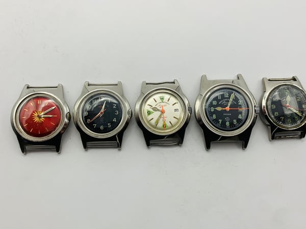 Image of lot of 5 x vintage west end 1950's manual wind watches,(We-02)