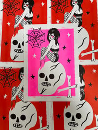 Image 2 of GOTH GIRL A4 RISOGRAPH PRINT