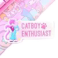 Image 1 of Catboy Enthusiast Bumper Sticker