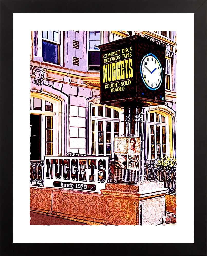 Nuggets Records, Boston MA Art Print (Multi-size options)