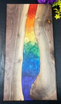 Rainbow and Walnut Charcuterie Board