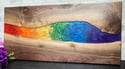 Rainbow and Walnut Charcuterie Board