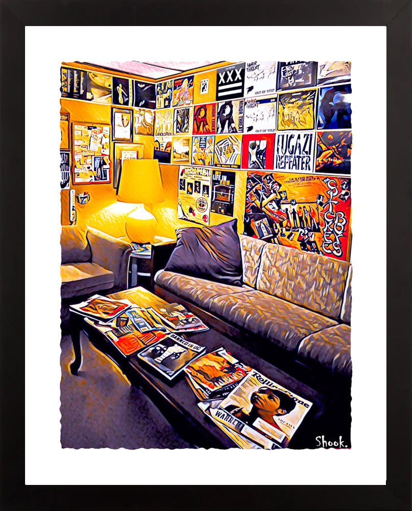 Inner Ear Recording Studio Lounge, Washington DC Art Print (Multi-size options)