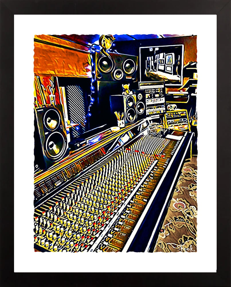 Inner Ear Recording Studio Mixing Board, Washington DC Art Print (Multi-size options)