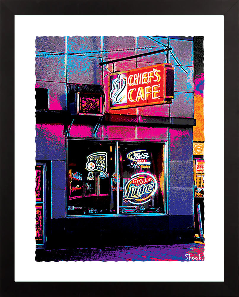 Chief's Cafe, Pittsburgh PA Art Print (Multi-size options)