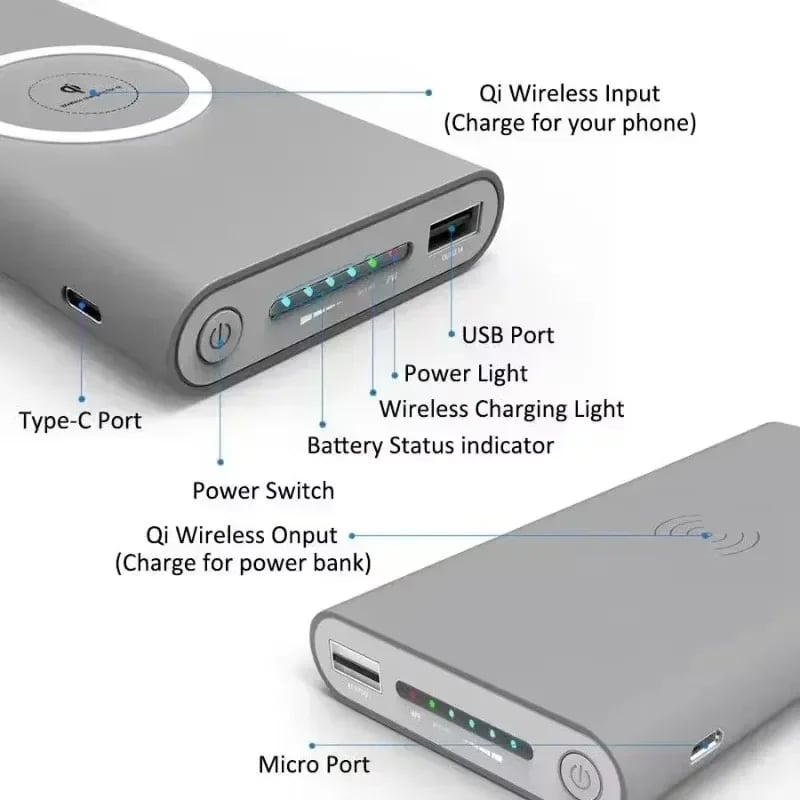 MSL Two-Way Wireless Power Bank - 30000mAh Fast Charger