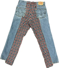 Image 4 of PLAID DENIM