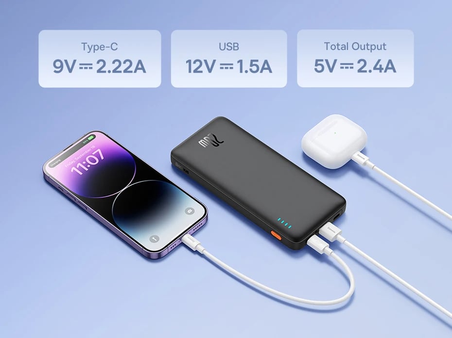 MSL 20W Power Bank - 10000mAh Fast Charge Portable Charger