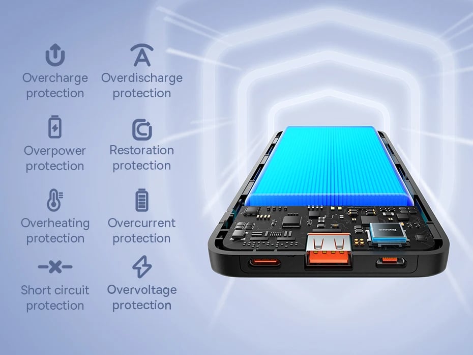 MSL 20W Power Bank - 10000mAh Fast Charge Portable Charger