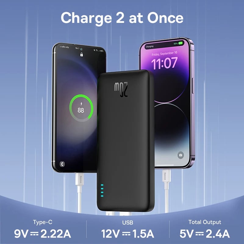 MSL 20W Power Bank - 10000mAh Fast Charge Portable Charger