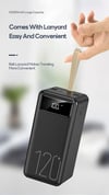 MSL 120W Power Bank - 120000mAh High Capacity with LED Display