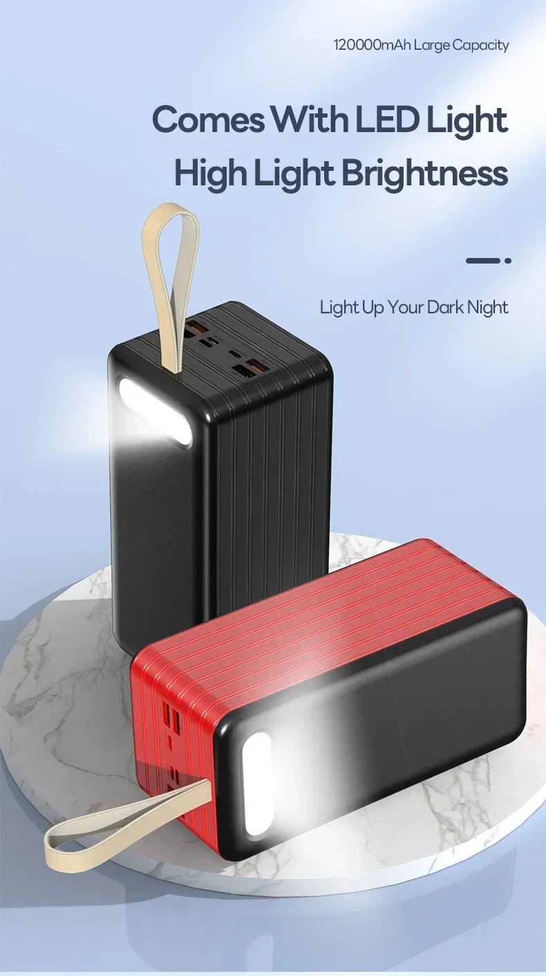 MSL 120W Power Bank - 120000mAh High Capacity with LED Display