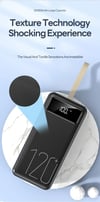 MSL 120W Power Bank - 120000mAh High Capacity with LED Display