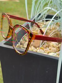 Image 2 of Red & Leopard Clear Frames