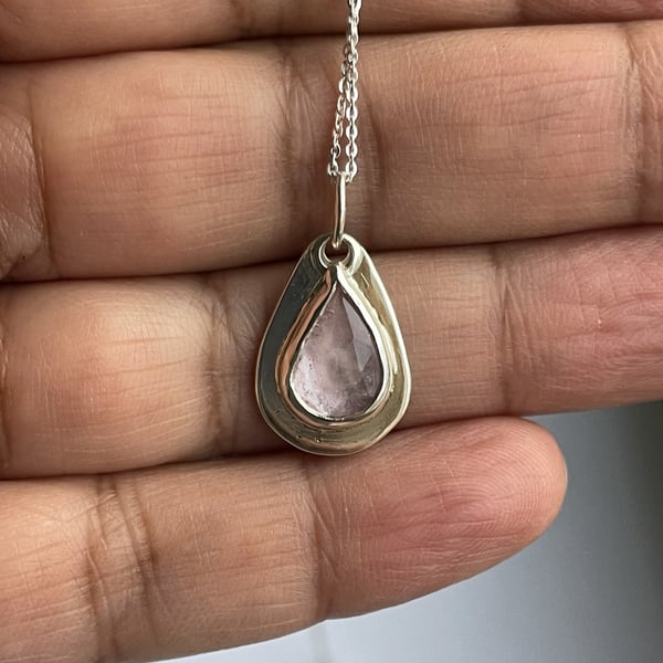 Image of Pale pink Tourmaline pendant