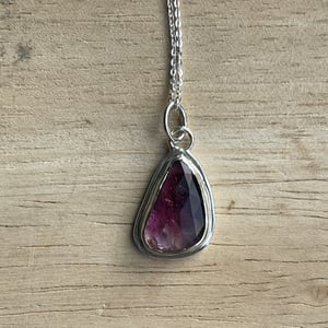 Image of Bi-coloured Pink Tourmaline pendant