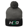 H2O-LOGO CUFFED POM POM BEANIE