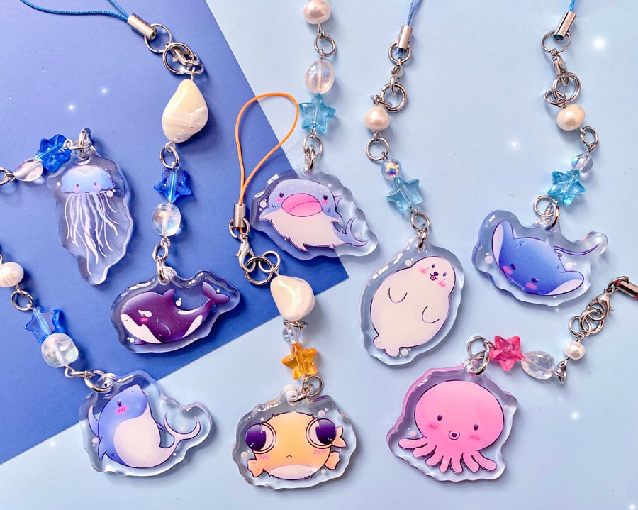 Image of Sea Cuties Gacha | Phone Charms 