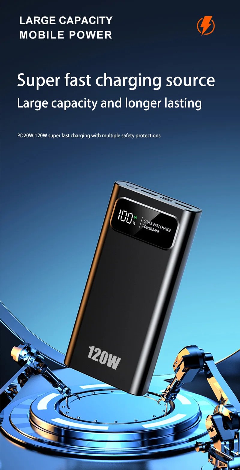 MSL 120W Power Bank - 20000mAh with Digital Display