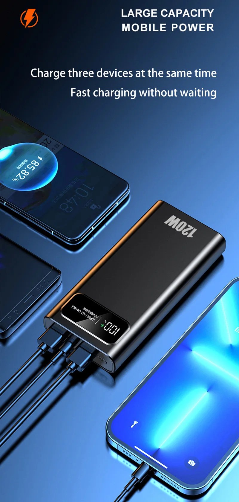 MSL 120W Power Bank - 20000mAh with Digital Display