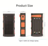 MSL Hand Crank Solar Power Bank - 30000mAh with Camping Light