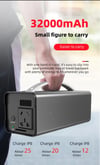 MSL 200W Portable Solar Generator Power Station - 32000mAh