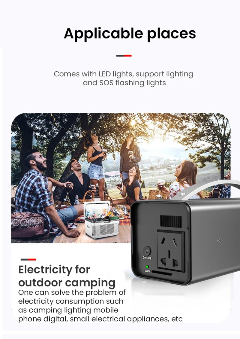 MSL 200W Portable Solar Generator Power Station - 32000mAh