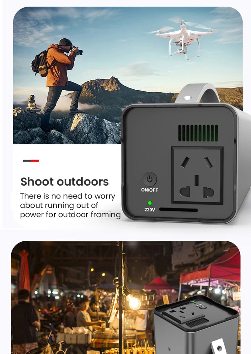MSL 200W Portable Solar Generator Power Station - 32000mAh