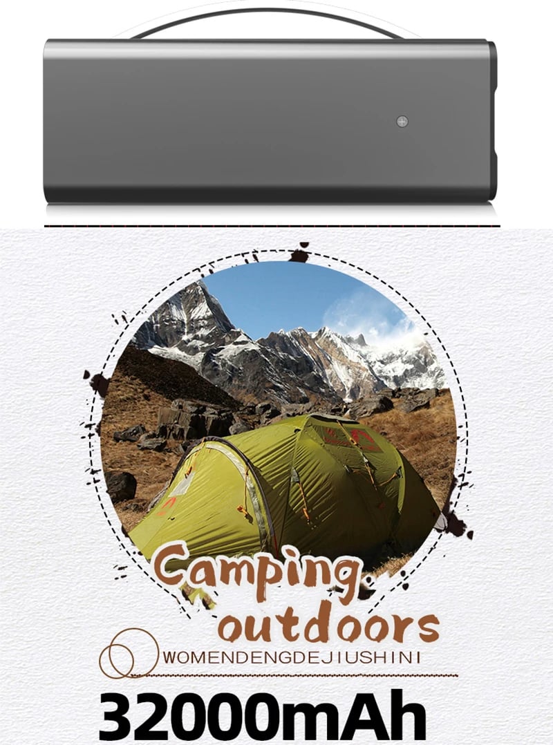 MSL 200W Portable Solar Generator Power Station - 32000mAh