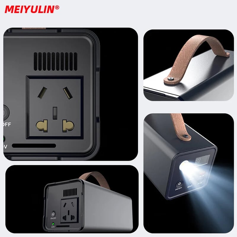 MSL 200W Portable Solar Generator Power Station - 32000mAh