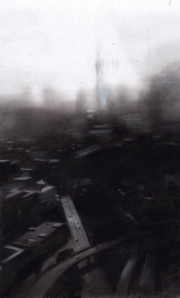 Image of Toronto in charcoal 