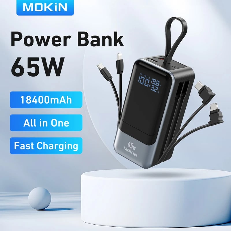 MSL 65W Power Bank - 18400mAh with Smart Digital Display