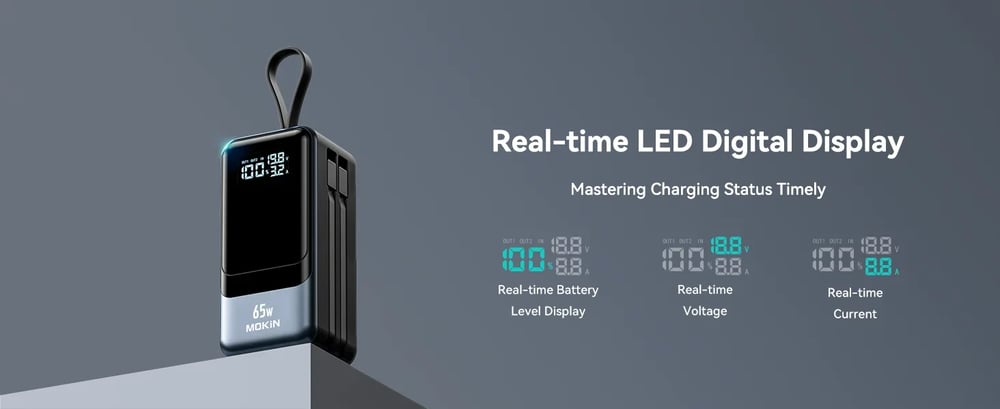 MSL 65W Power Bank - 18400mAh with Smart Digital Display