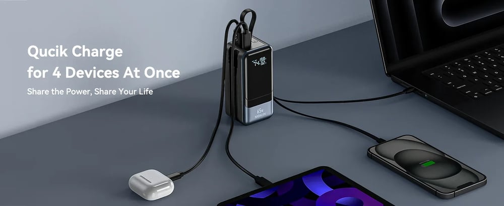 MSL 65W Power Bank - 18400mAh with Smart Digital Display