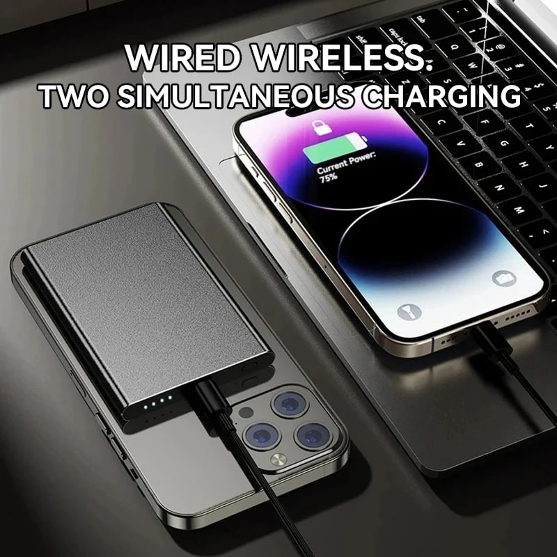 MSL 50000mAh Ultra-Thin Wireless Power Bank with Fast Charging