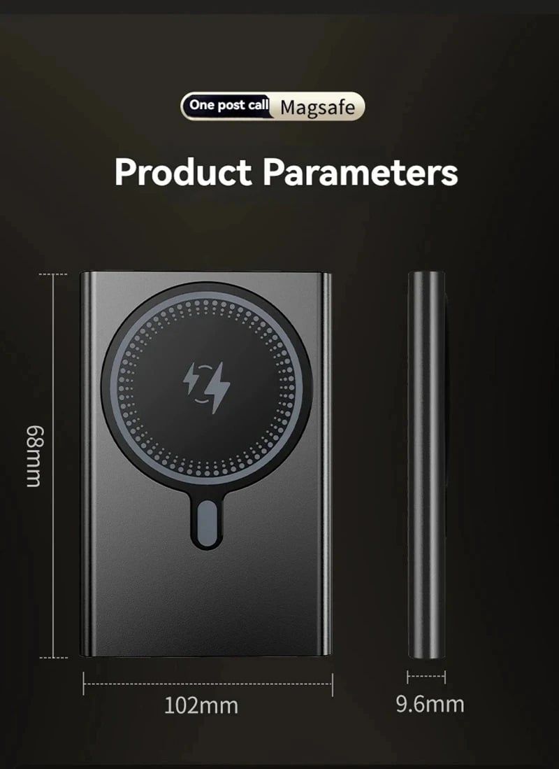 MSL 50000mAh Ultra-Thin Wireless Power Bank with Fast Charging