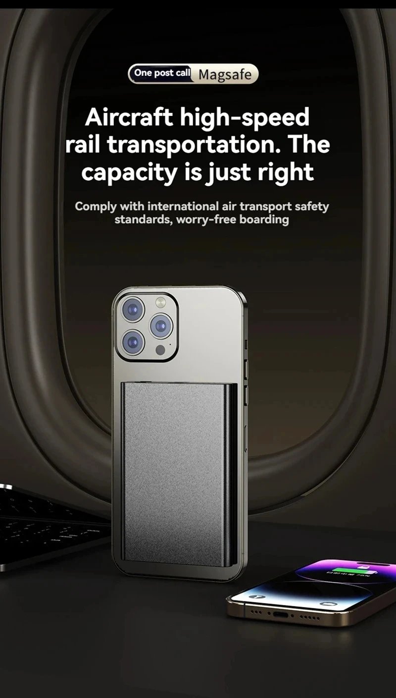 MSL 50000mAh Ultra-Thin Wireless Power Bank with Fast Charging