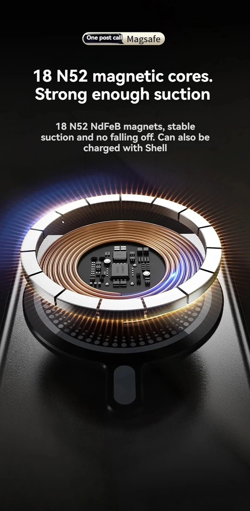 MSL 50000mAh Ultra-Thin Wireless Power Bank with Fast Charging