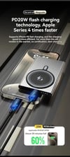 MSL 50000mAh Ultra-Thin Wireless Power Bank with Fast Charging