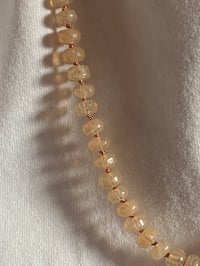 Image 3 of LONGLINE SKIN RONDELLE NECKLACE