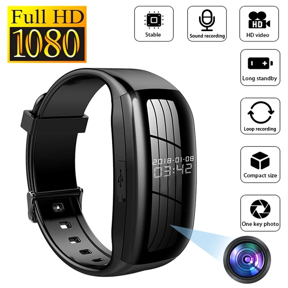 MSL Video Mini Camera Watch - 1080P HD Audio Recorder with USB and Noise Reduction